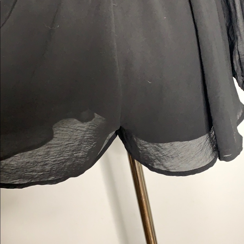Final Touch Sheer Black Long Sleeve Romper Small - Picture 7 of 10
